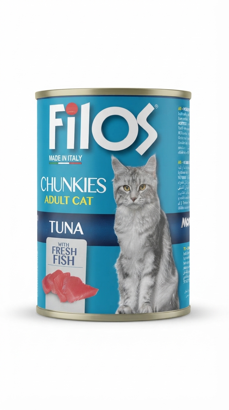 Alimentation humide pour chat – Filos Chunks au thon