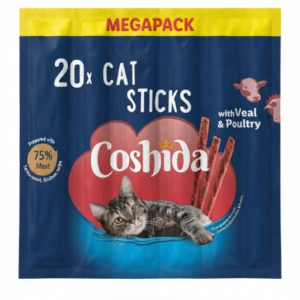 Bâtonnets Coshida pour chats – Veau & Volaille