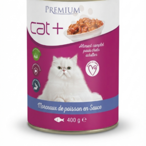 CAT PLUS — Bouchées en Sauce au Saumon 400 g
