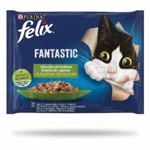 Purina Felix – Multipack Fantastic Selection en gelée avec légumes et légumineuses